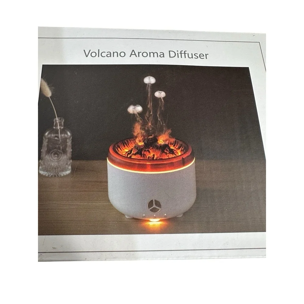 volcano aroma diffuser essential oil‎ 500 ml color changing